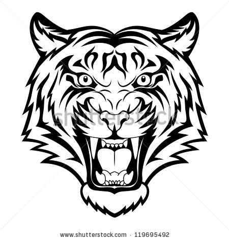 Angry Tiger Face Clip Art   Clipart Panda   Free Clipart Images
