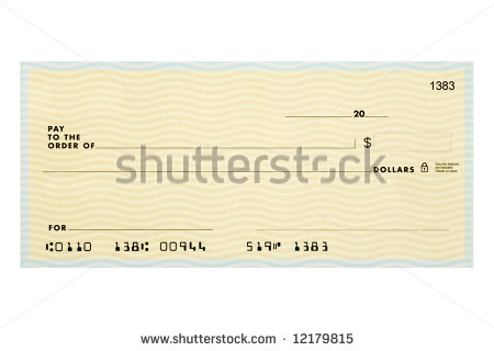 Blank Check Clipart