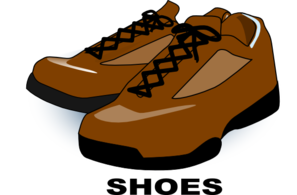 Brown Shoes Clip Art At Clker Com   Vector Clip Art Online Royalty