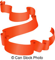 Curl Ribbon Vector Clipart Eps Images  6867 Curl Ribbon Clip Art    