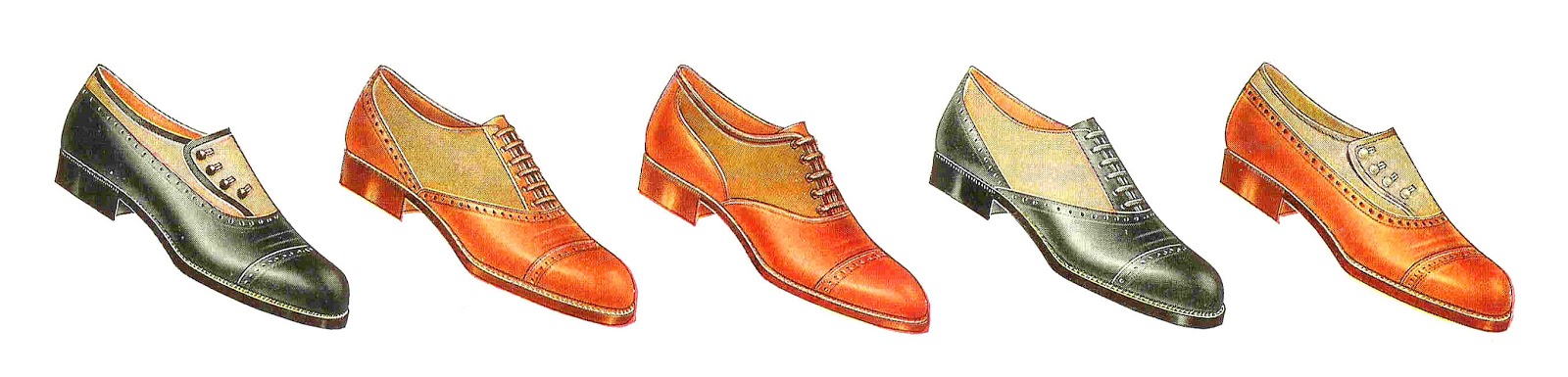 Free Vintage Shoe Clip Art  Border Of Vintage 1917 Men S Dress Shoes