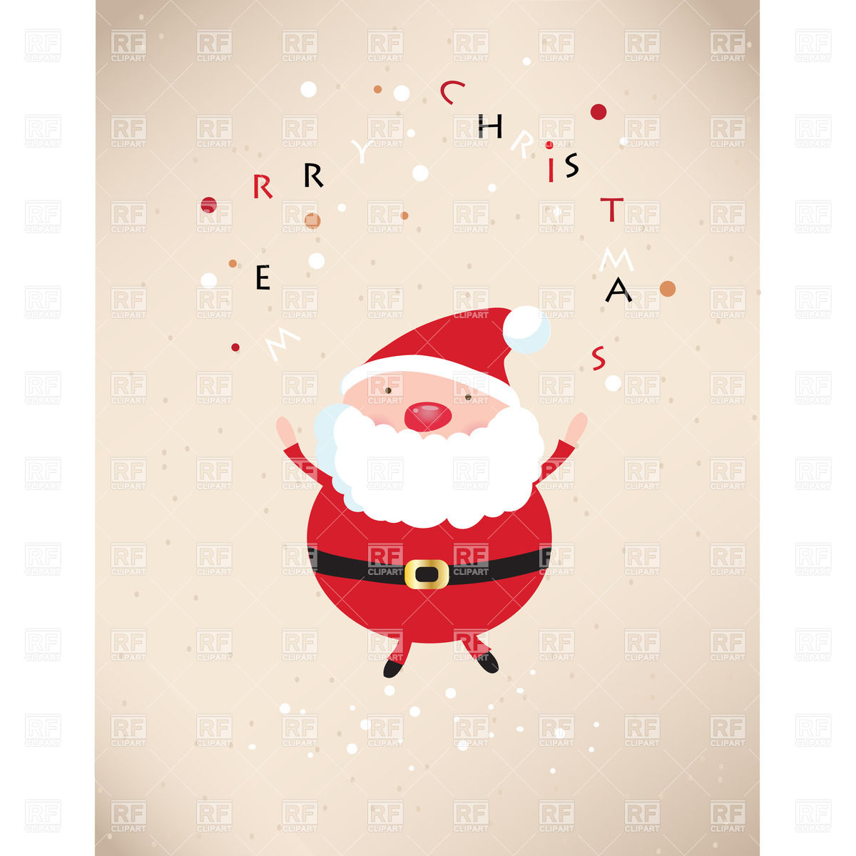 Funny Santa Claus 21865 Download Royalty Free Vector Clipart  Eps