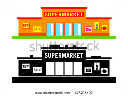 Go Back   Gallery For   Supermarket Building Clipart
