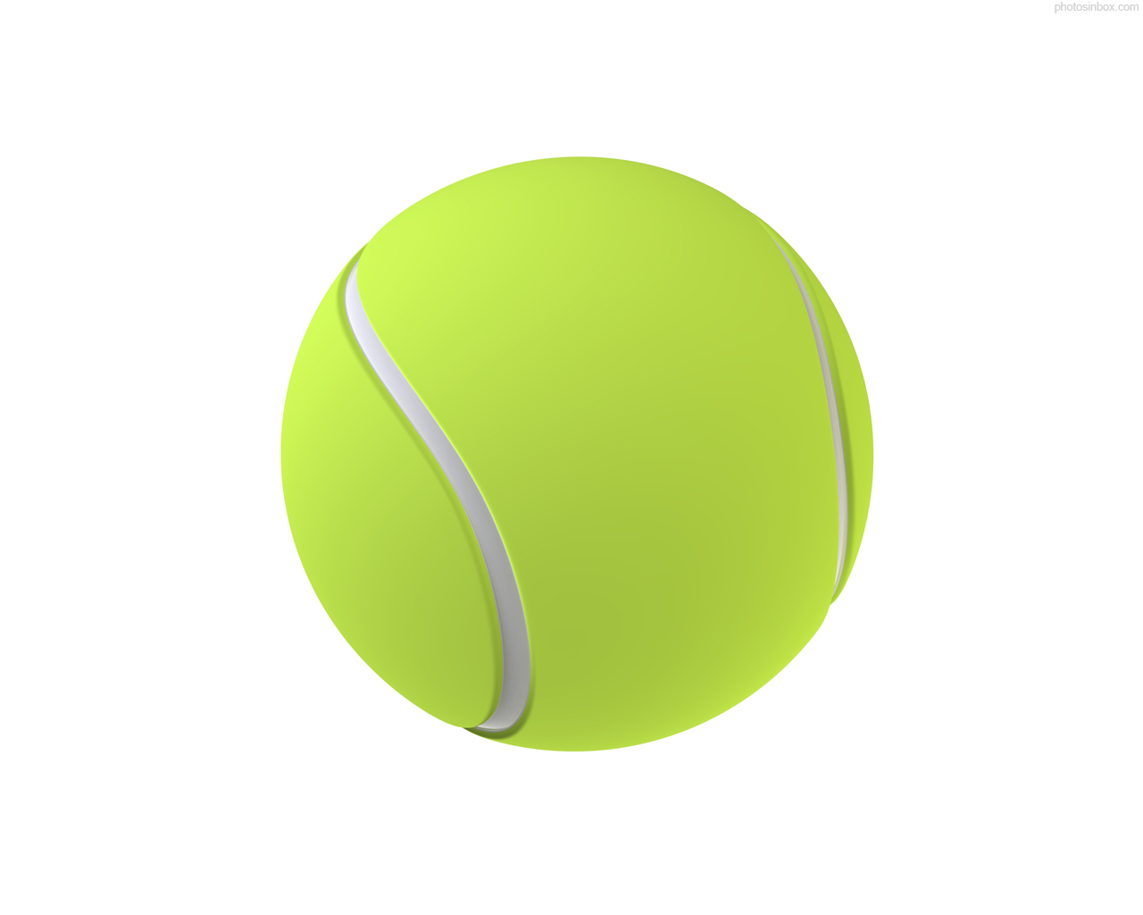 Isolated Tennis Ball Image   Vector Clip Art Online Royalty Free