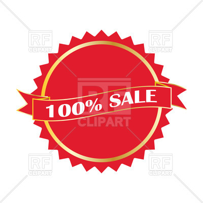 Medal   100  Sale 23248 Download Royalty Free Vector Clipart  Eps