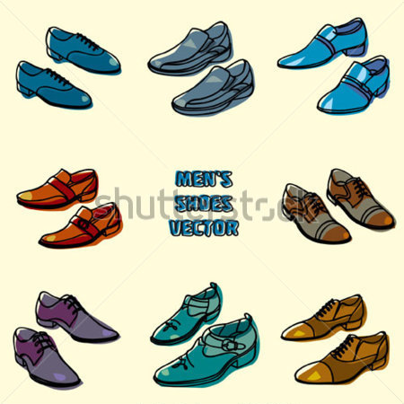 Men S Shoes Vector Illustration Jpg