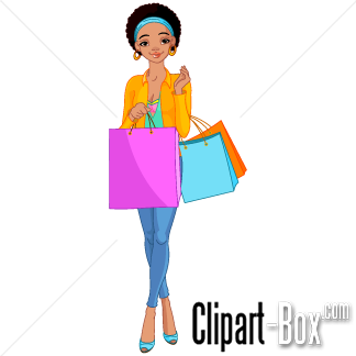 Related Girl Shopping Cliparts  