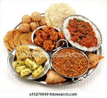 Stock Photograph Of Selection Of Indian Foods   Non Exclusive