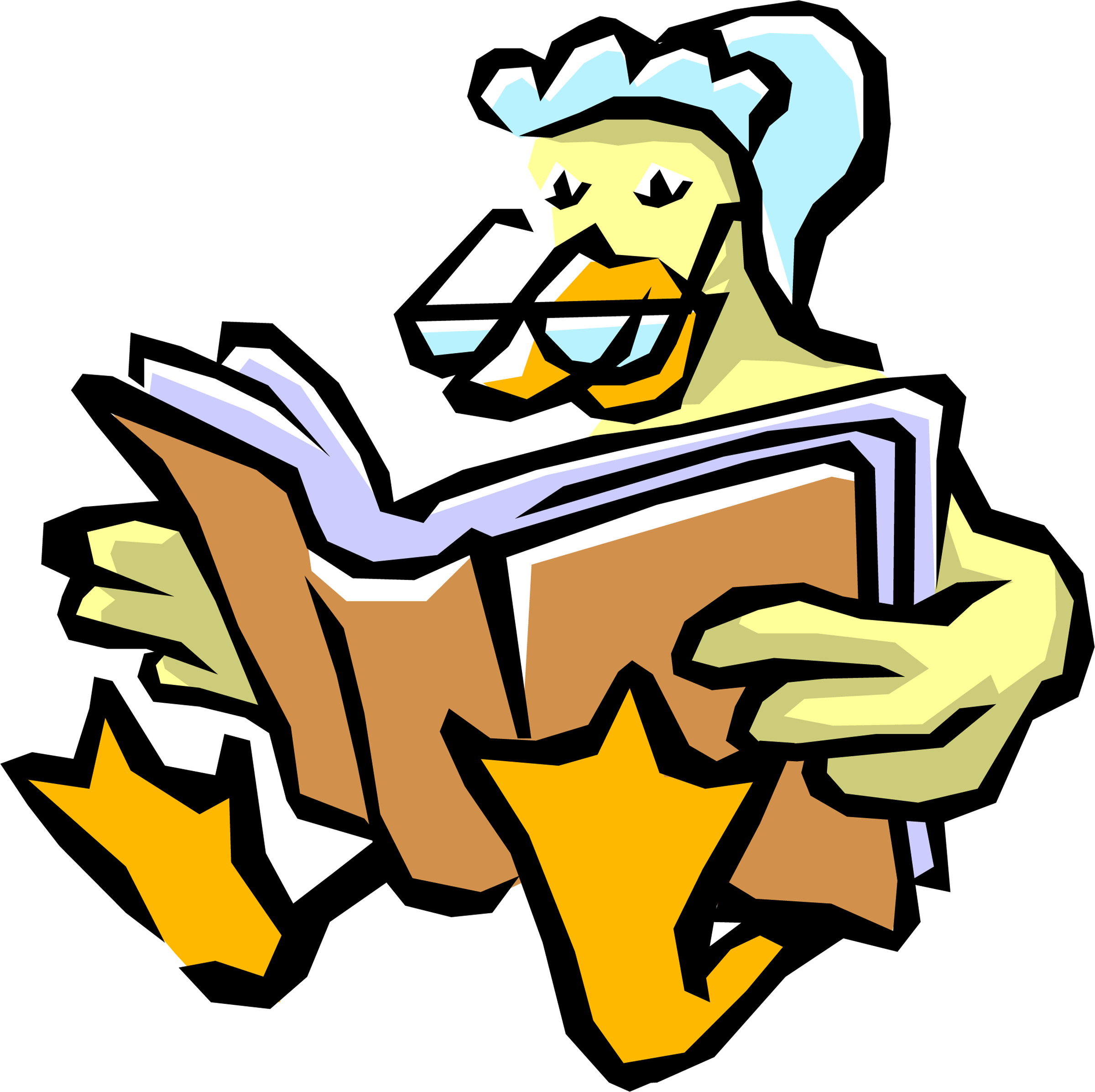Big Mother Goose Reading A Book