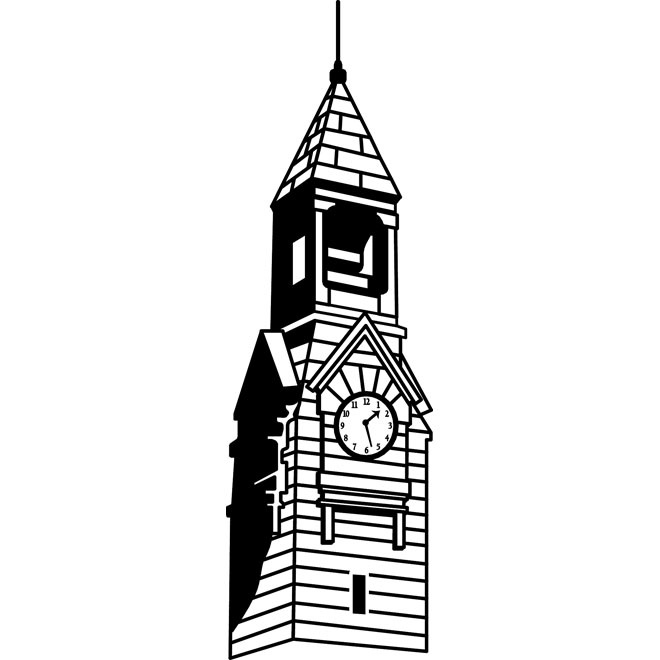 Clock Tower Clipart Clock Tower Vector Image Eps