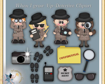 Detective Secret Agent Clipart