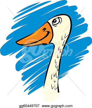 Drawing   Funny Goose  Clipart Drawing Gg60449707