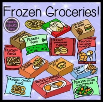 Frozen Food Clipart Frozen Groceries Food Clip Art