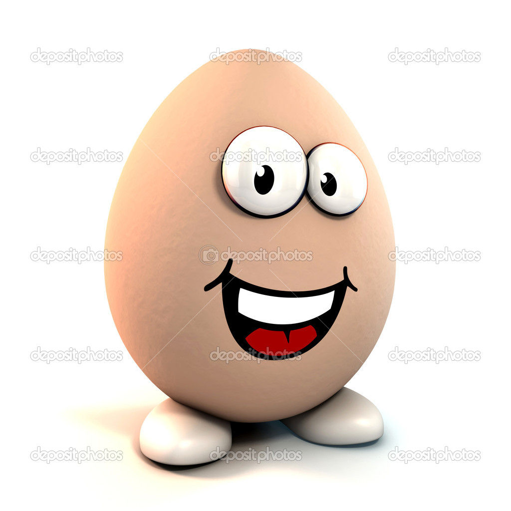 Funny Cartoon Egg   Stock Photo   Koya979  9787339