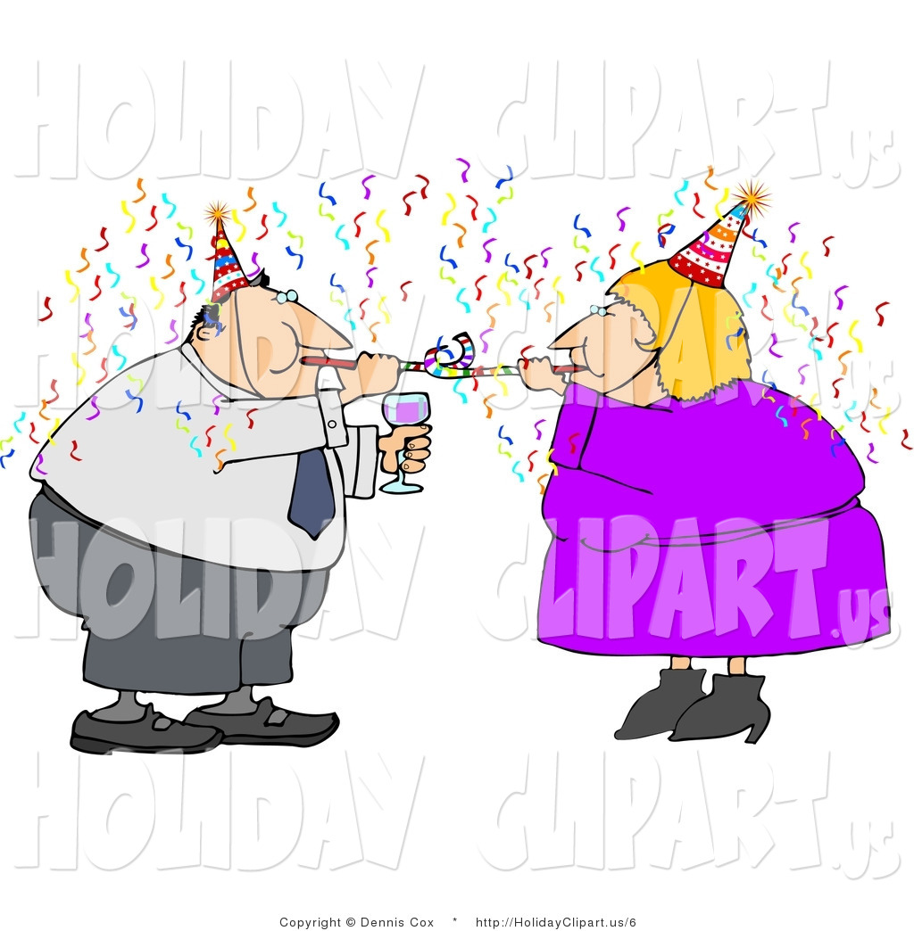 Larger Preview  Holiday Clip Art Of A Happy New Year Business Couple