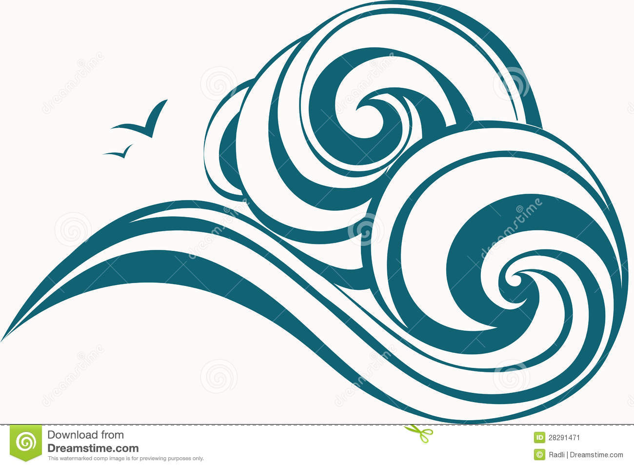 Ocean Waves Clipart   Clipart Panda   Free Clipart Images