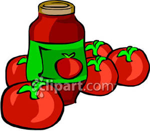Puree Clipart Tomatoes And Tomato Sauce Royalty Free Clipart Picture