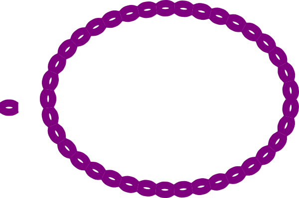Purple Oval Rope Border Clip Art At Clker Com   Vector Clip Art Online