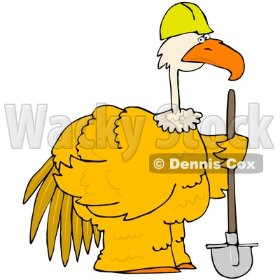 Royalty Free  Rf  Clipart Illustration Of A Large Yellow Construction