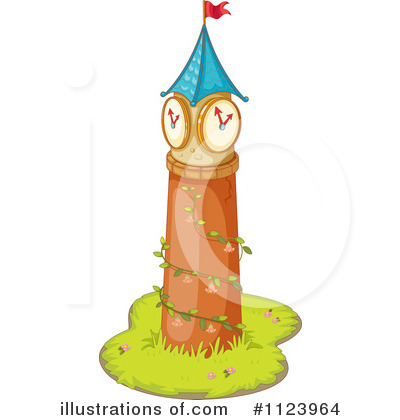 Royalty Free  Rf  Clock Tower Clipart Illustration By Colematt   Stock