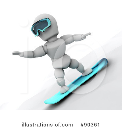 Royalty Free  Rf  Snowboarding Clipart Illustration By Kj Pargeter