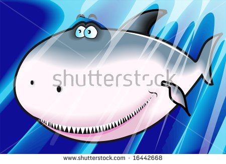 Shark Face Cartoon