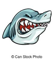 Shark Mascot Team Label Design   Shark Mascot Team Label