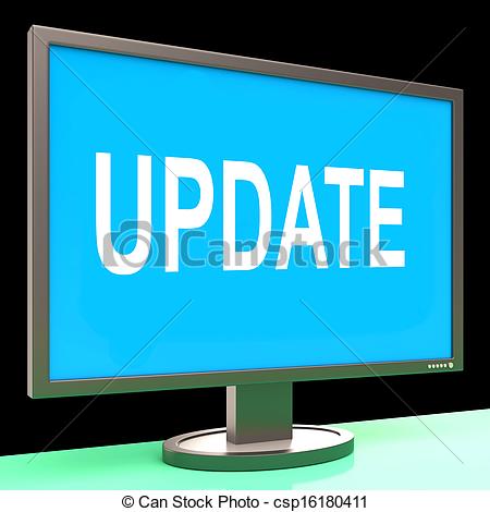 Update Screen Means Updates Modified Or Upgrade Clipart   Free Clip    