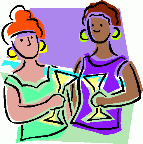 Women At Party Clipart   Women At Party Clip Art