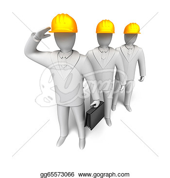 Work Team Ready To Work 3d Man  Clipart Drawing Gg65573066