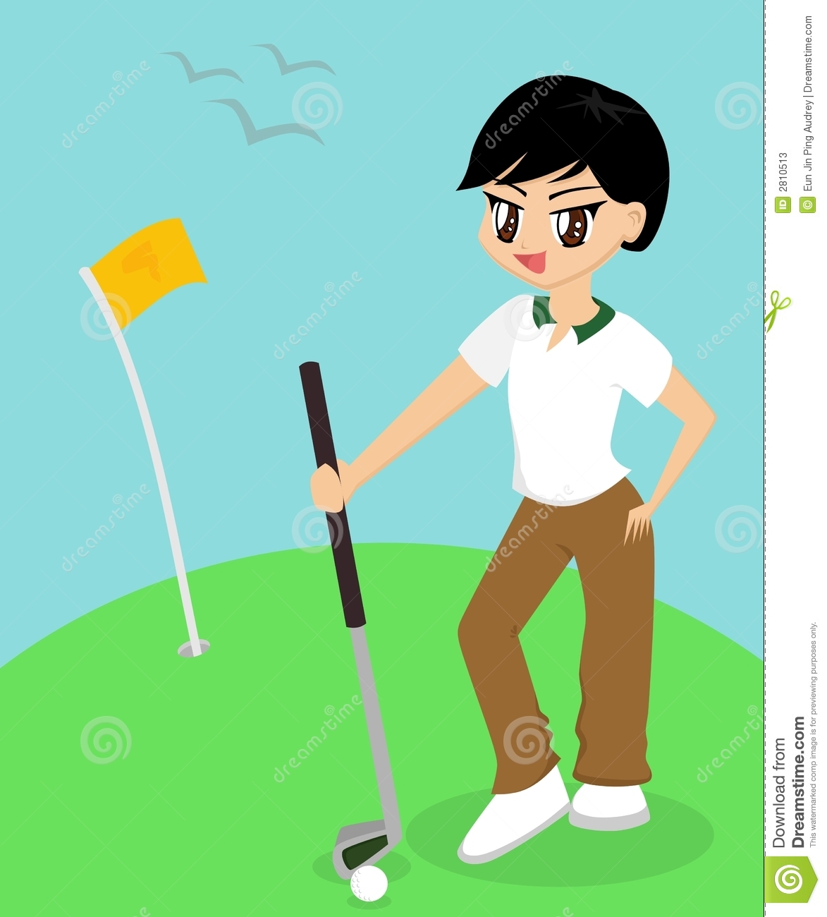 Boy Playing Golf Stock Photos   Image  2810513