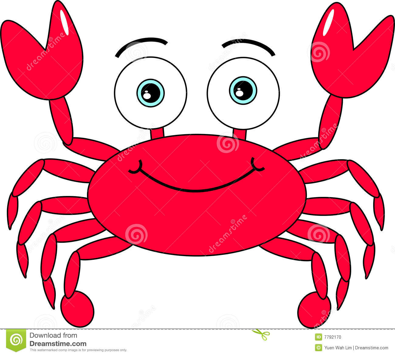 Cartoon Crab Stock Photo   Image  7792170
