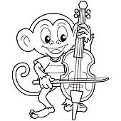 Cello Player Clipart And Illustrations