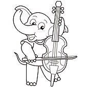 Cello Player Clipart And Illustrations