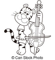 Cello Player Vector Clipart And Illustrations