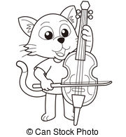 Cello Player Vector Clipart And Illustrations