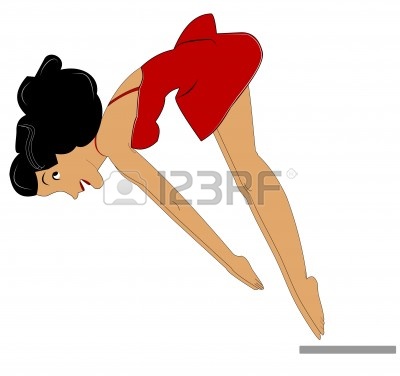 Diving Off A Diving Board Clipart