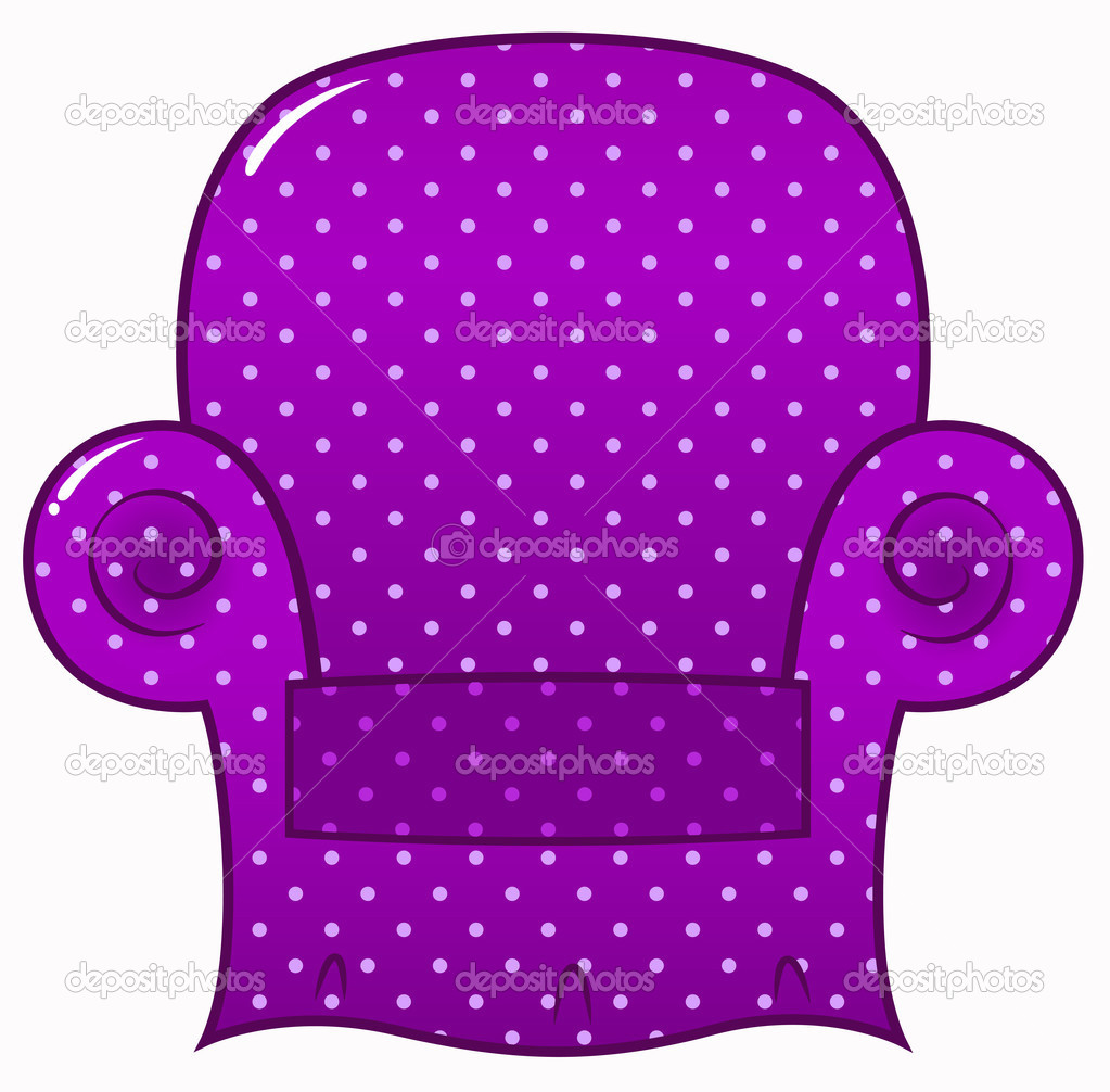 Dotted Chair Clipart Isolated On White   Vector     Stock Vector