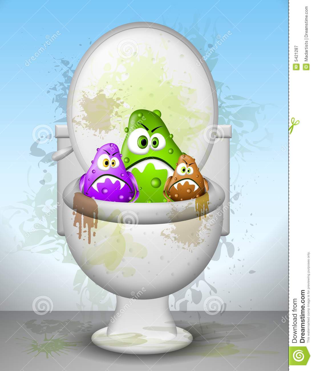     Faces Sticking Out Of A Filthy Toilet Bowl  Somebody Clean That Thing