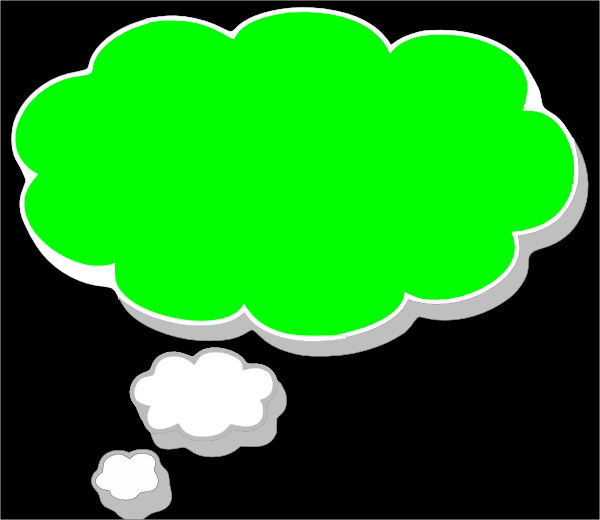Green Screen Dream Bubble Clip Art At Clker Com   Vector Clip Art
