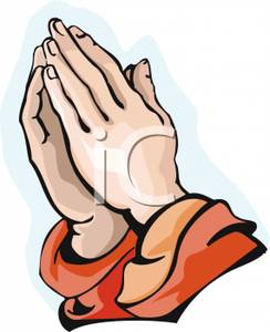 Hands Folded In Prayer Clipart Image