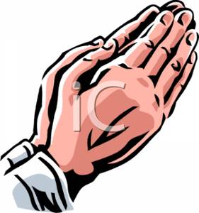 Human Hands Folded In Prayer   Royalty Free Clipart Picture