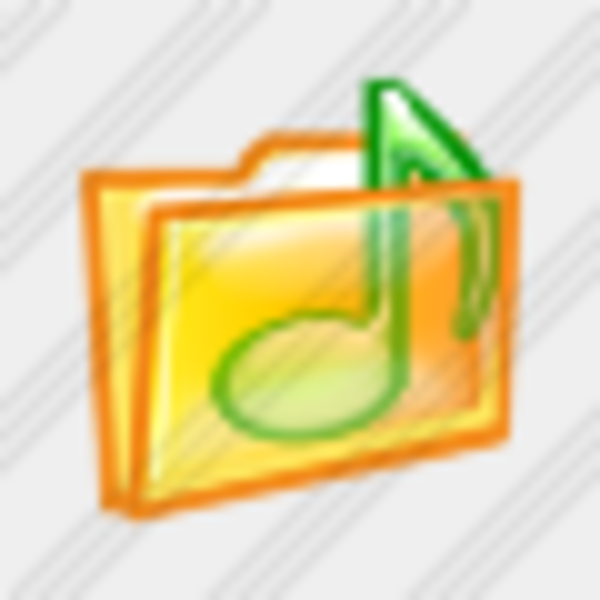 Icon Folder Music 10 Image   Vector Clip Art Online Royalty Free    