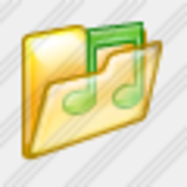 Icon Folder Music 7 Image   Vector Clip Art Online Royalty Free    