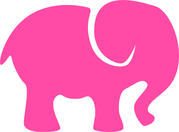 Little Pink Elephant Clip Art