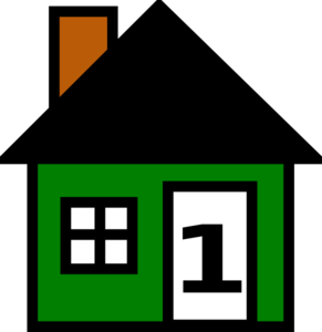 Number Green House Clip Art At Clker Com   Vector Clip Art Online