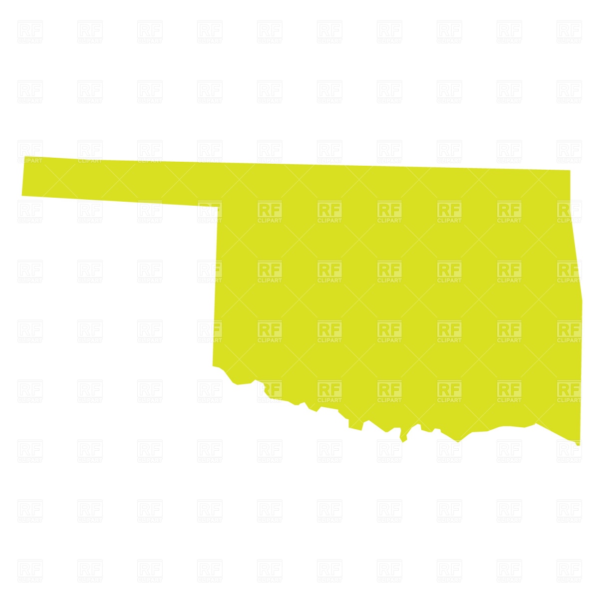 Oklahoma Clipart Oklahoma State Map Download Royalty Free Vector File    