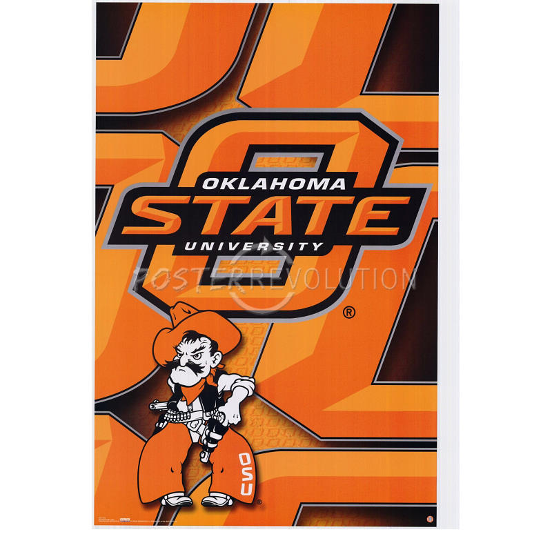 Oklahoma State University  Logo  Ncaa Art Poster Print   24x36