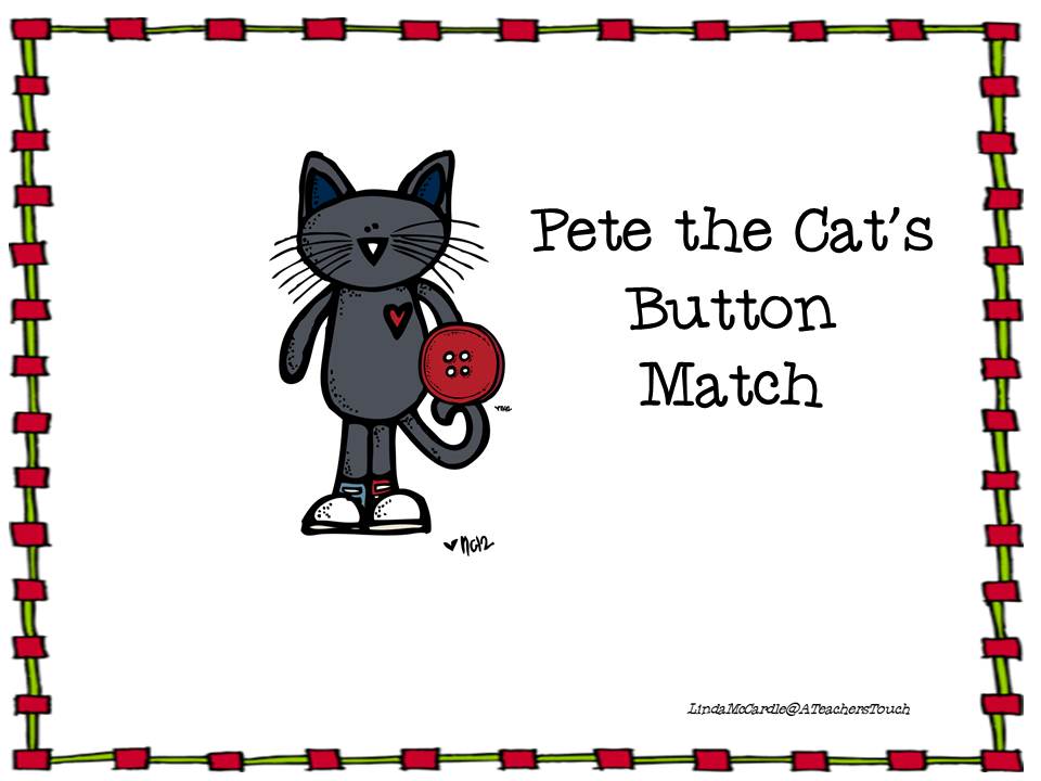 Pete The Cat Clipart Pete The Cat Button Match