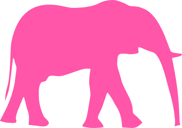 Pink Elephant Clip Art At Clker Com   Vector Clip Art Online Royalty    